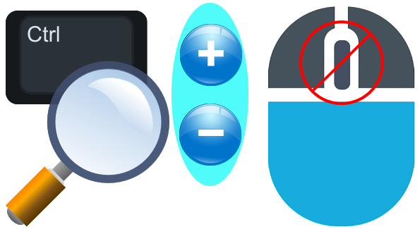 No Mouse Wheel Zoom-禁用 Ctrl + 鼠标滚轮大小缩放功能