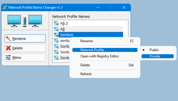 Network Profile Name Changer v1.3