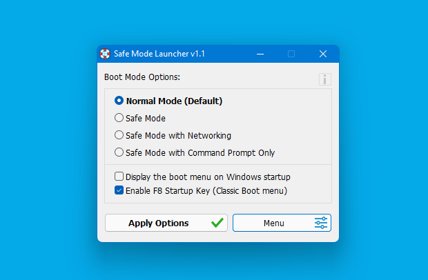 Safe Mode Launcher v1.1
