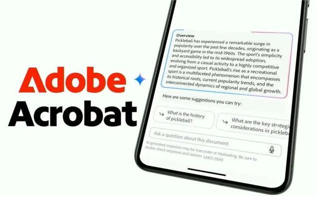 Adobe Acrobat升级AI技能：文生图、梳理信息等