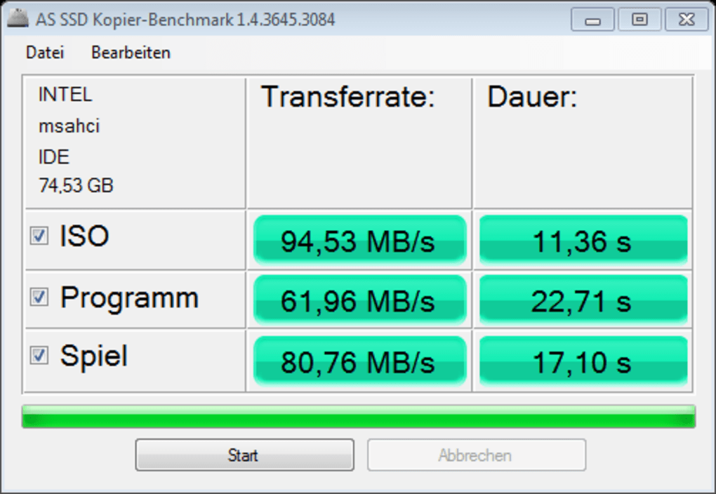 AS SSD Benchmark