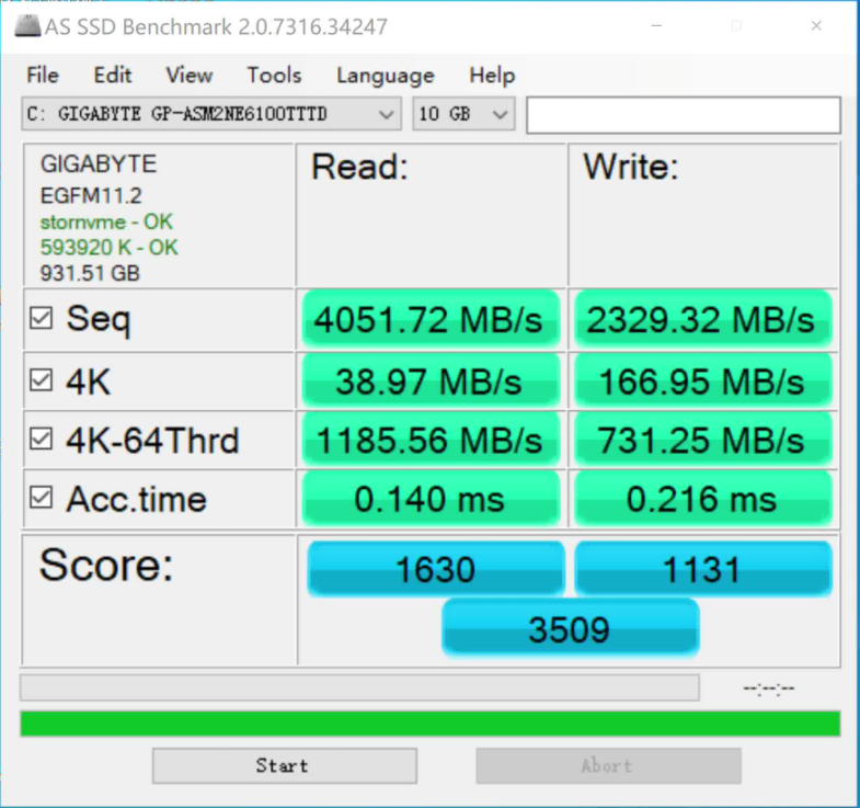 AS SSD Benchmark