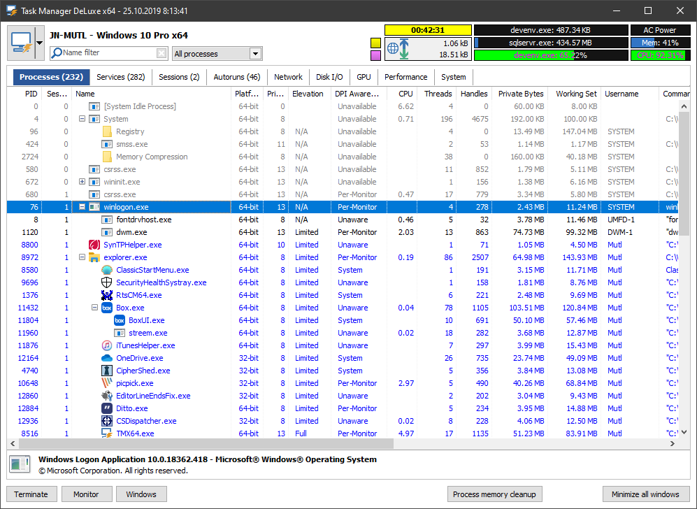 Task Manager DeLuxe