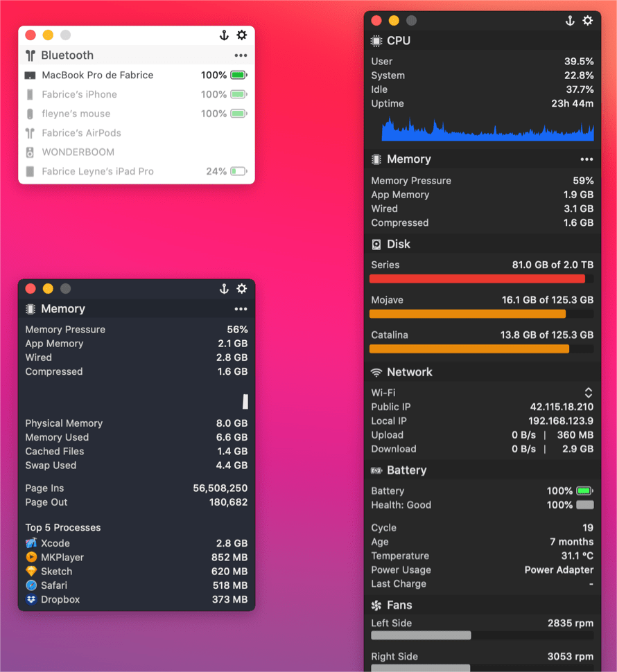 MenuBar Stats