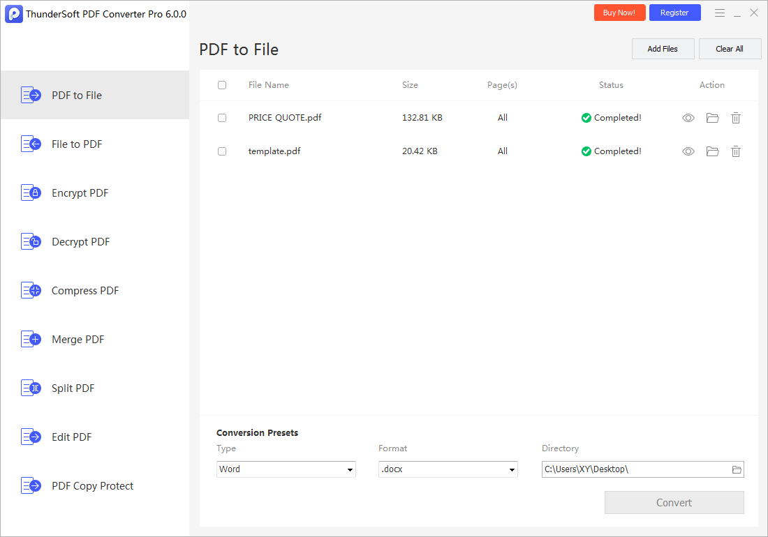 ThunderSoft PDF Converter Pro