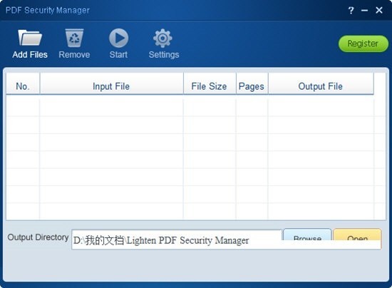 Lighten PDF Security Manage