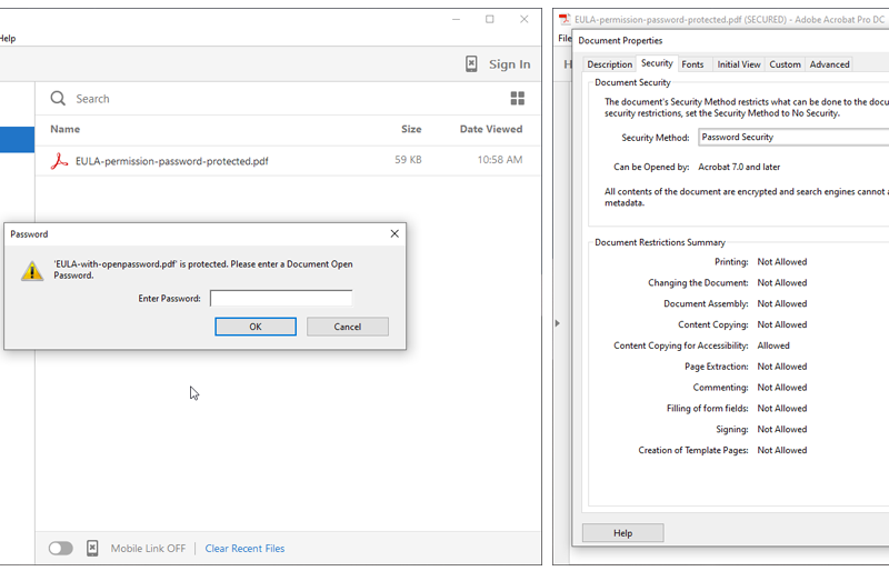 Lighten PDF Security Manage