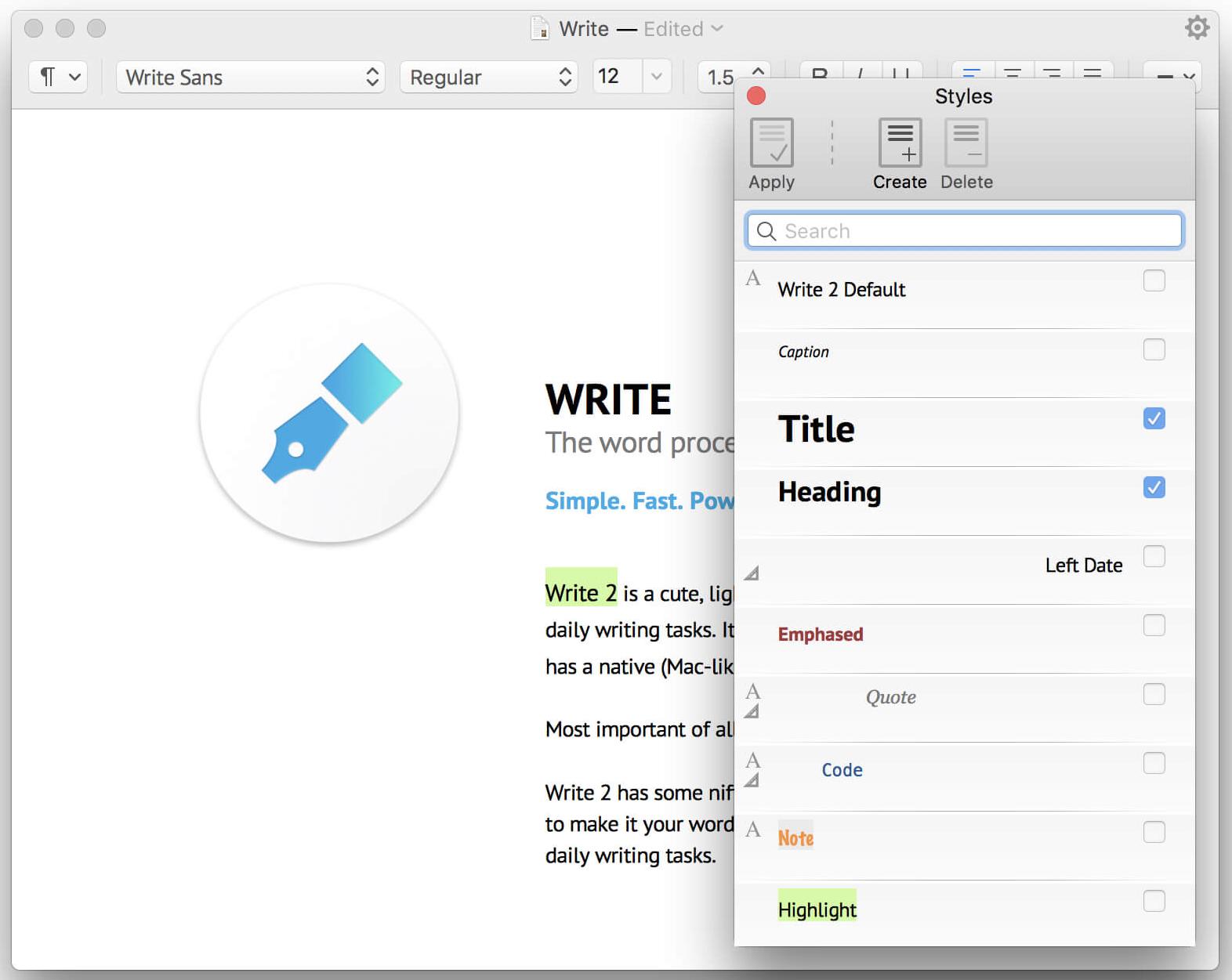 Write